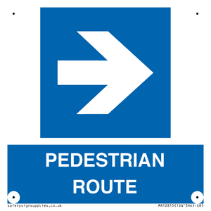 PEDESTRIAN ROUTE - right arrow
